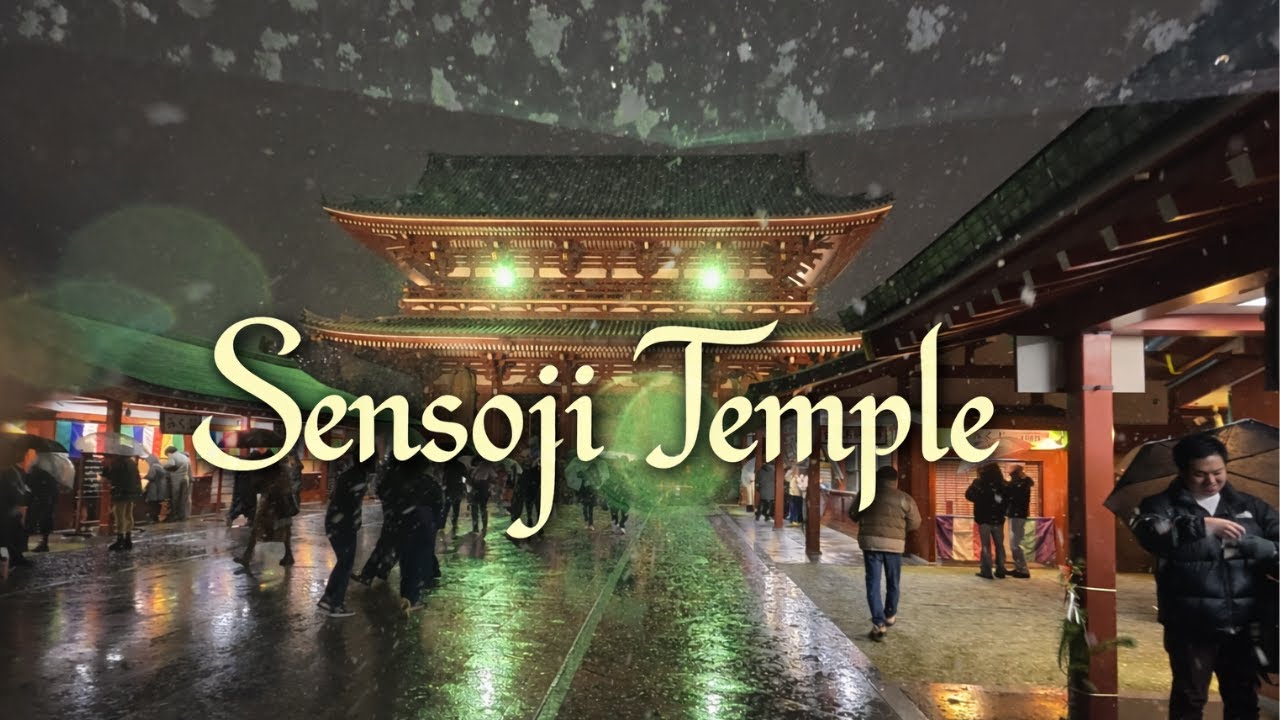 Senso-ji Tapınağı’nda Kar Sürprizi