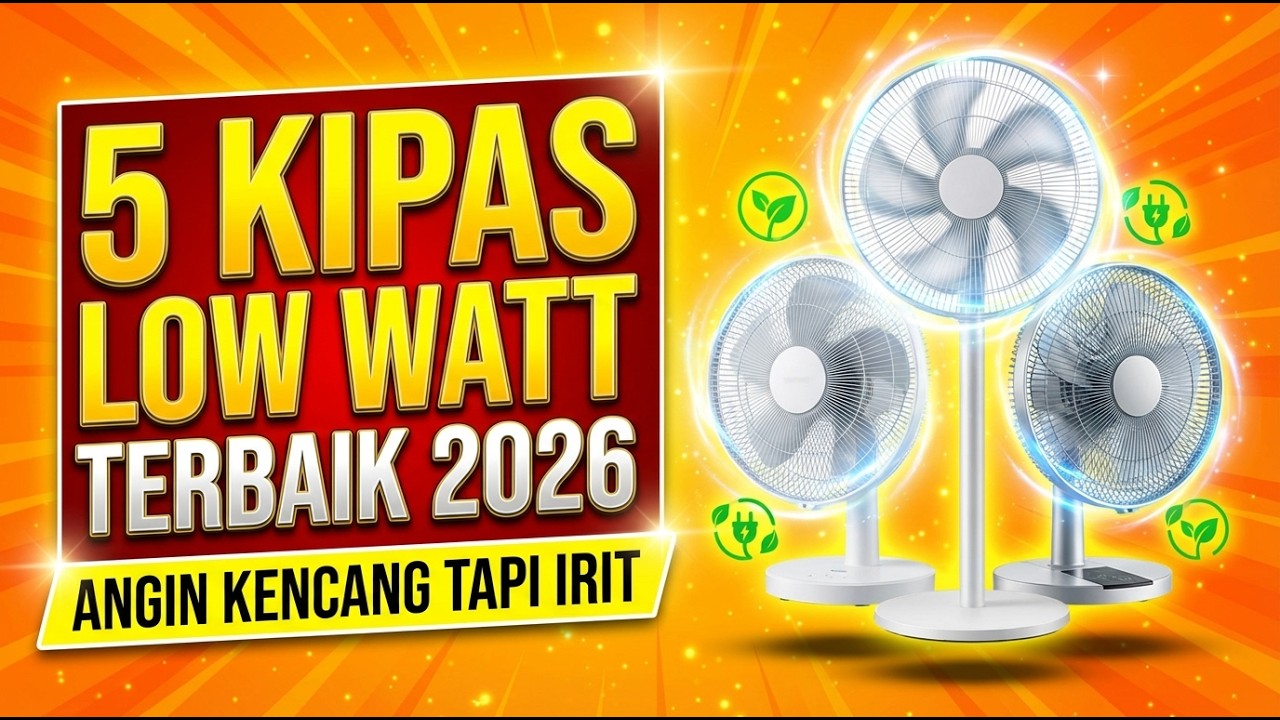 5 kipas angin low watt terbaik 2026, angin kencang tapi irit