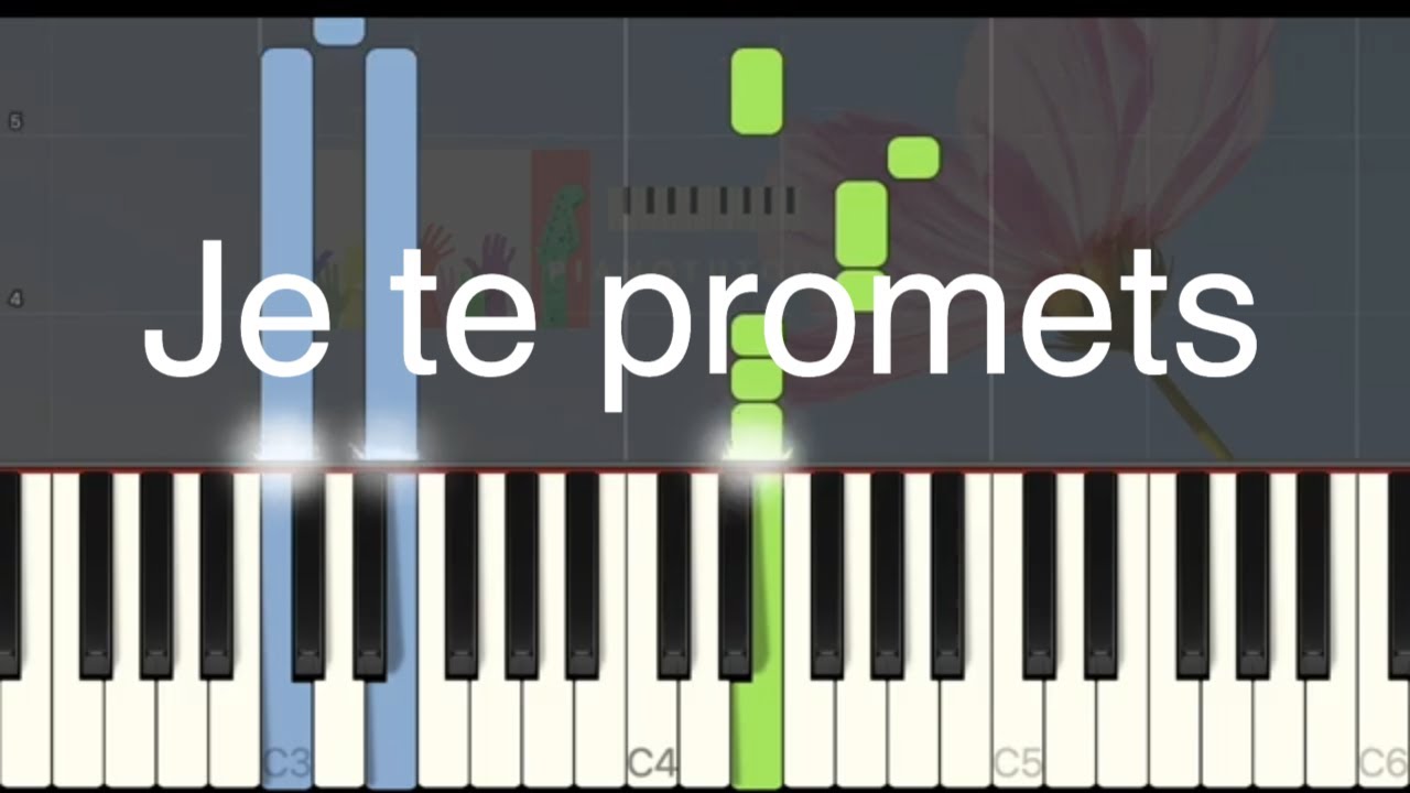 Johnny Hallyday - Je te promets - Medium piano tuto
