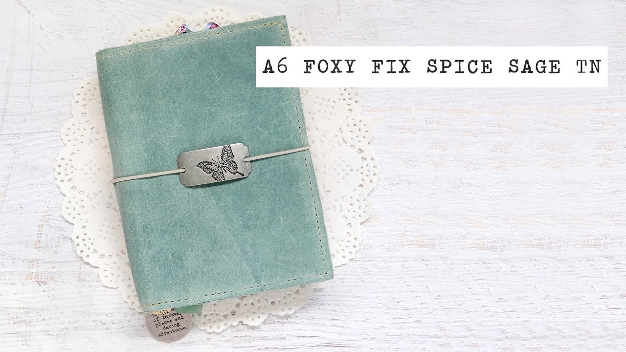 A6 Traveler's Notebook Setup ☆ Foxy Fix Spice Sage