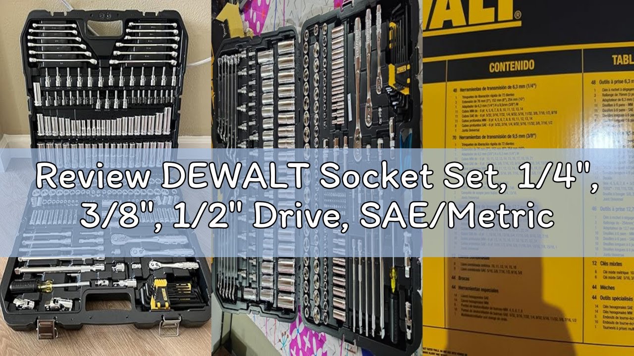 Review DEWALT Socket Set, 1/4
