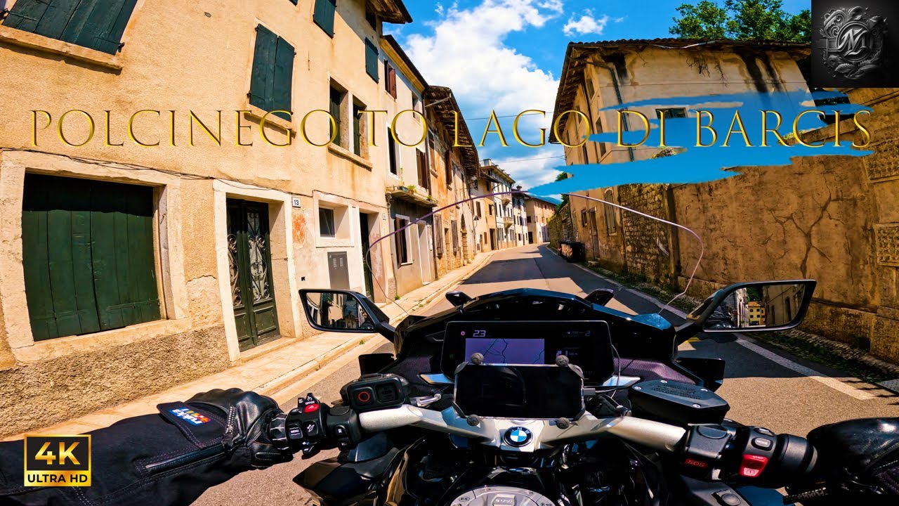 POV Riding the small roads from Polcinego To Lake Barcis on a K1600GTL