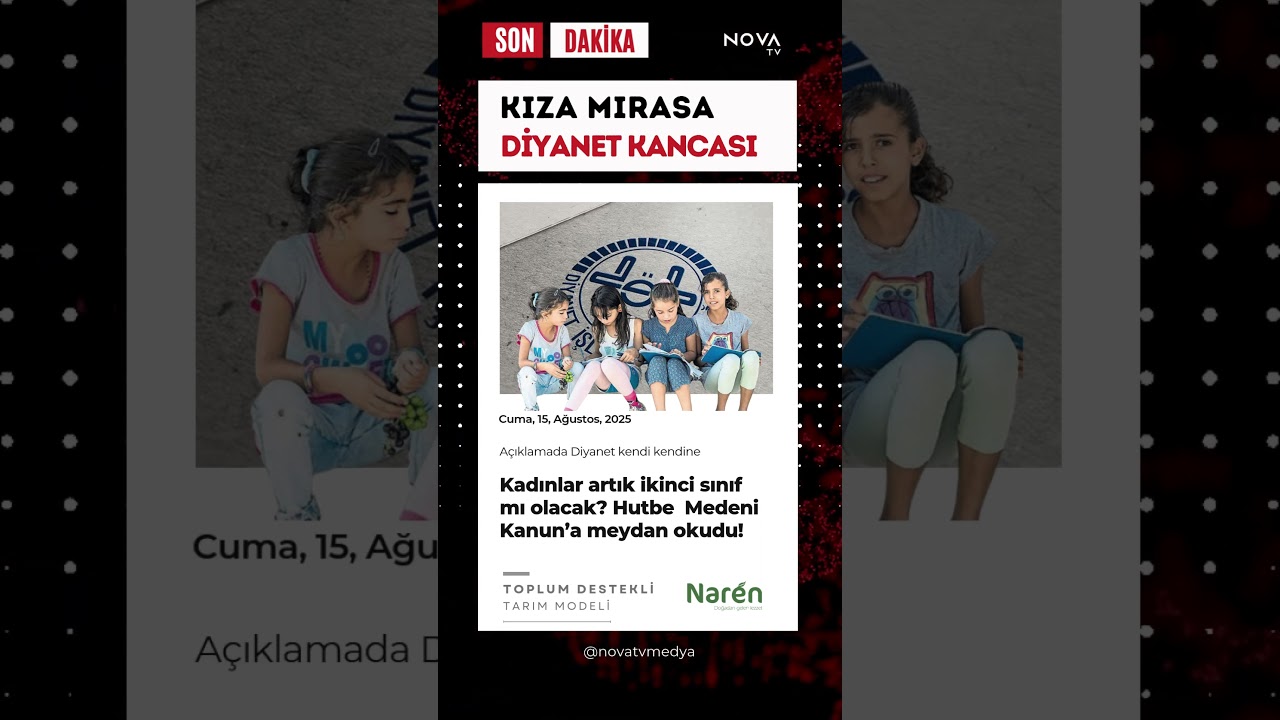 Kadınlar artık ikinci sınıf mı olacak? Diyanet'in cuma hutbesi, Medeni Kanun’a meydan okudu!