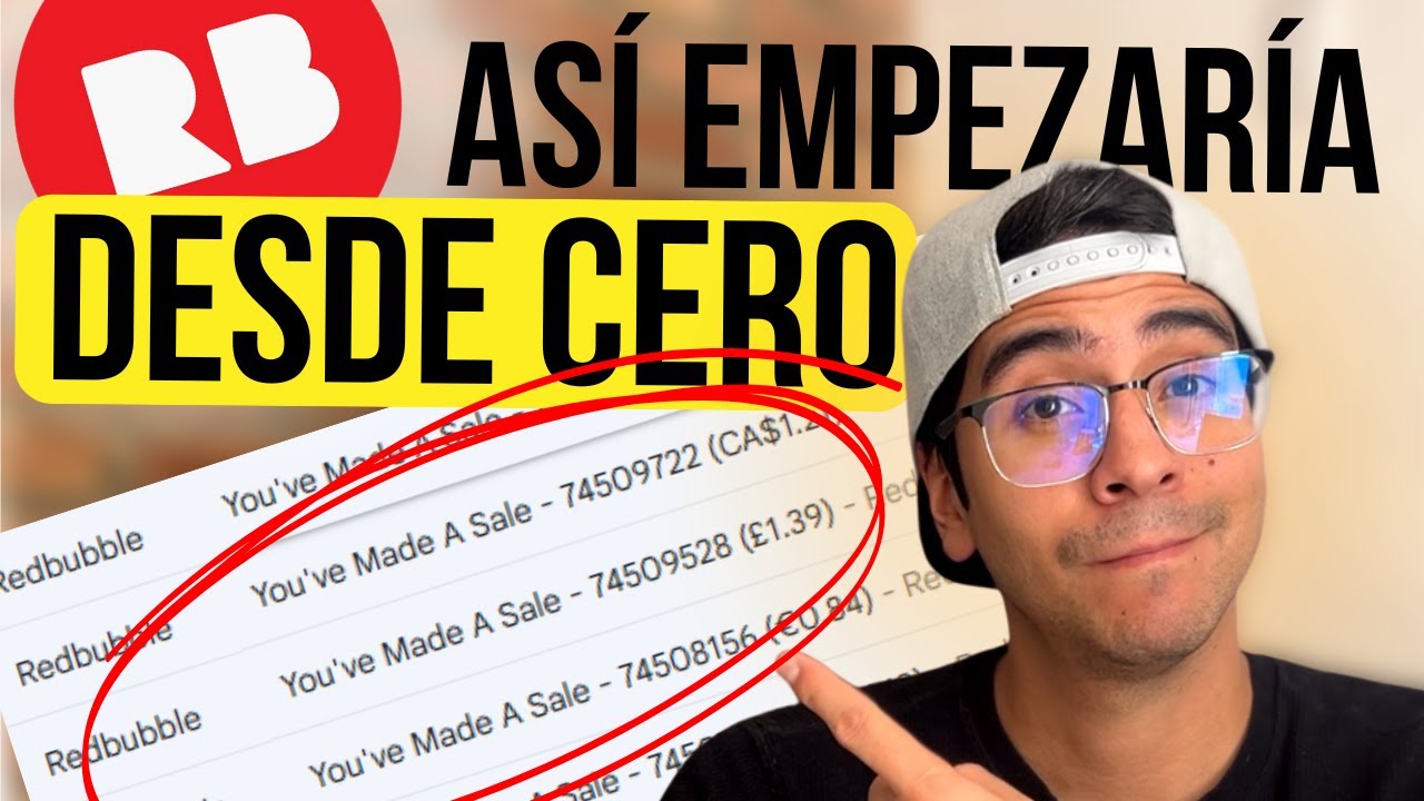 Así volvería a ganar dinero en Redbubble desde cero en 2026