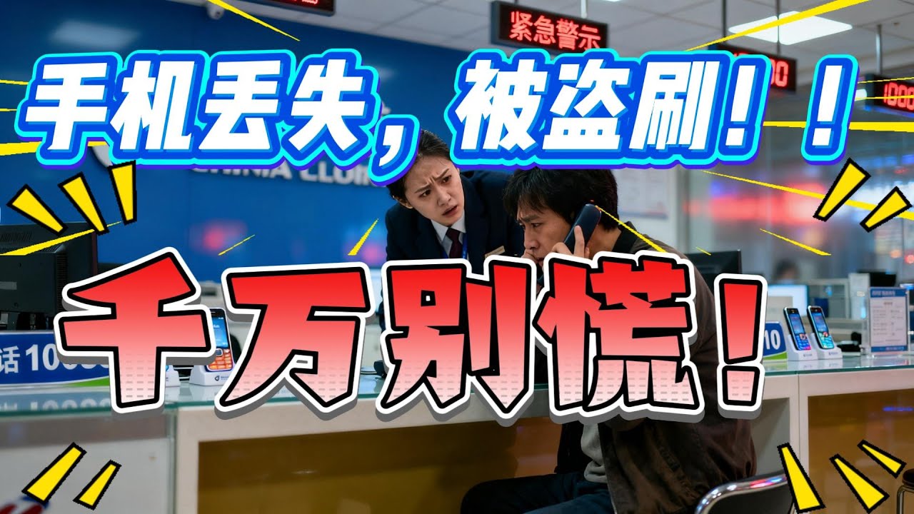 警惕！中老年人手机丢失，被盗刷千万别慌，这 6 步比报警还管用，避免存款一夜归零！