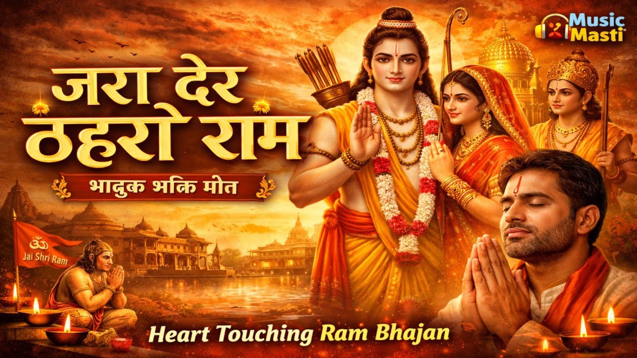 जरा देर ठहरो राम | भावुक भक्ति गीत | Heart Touching Ram Bhajan | Music Masti