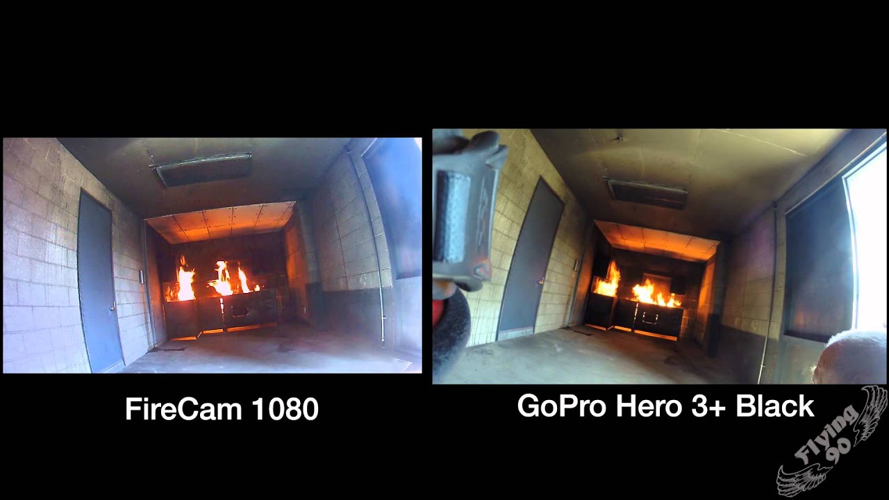 GOPRO HERO 3+ BLACK VS. FIRECAM 1080 (FIRE TEST)