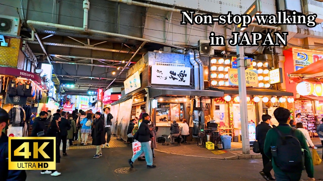 【東京】昭和へタイムスリップ。熱気あふれる夜の上野アメ横・居酒屋街を歩く　Night Walk in Ueno Ameyoko