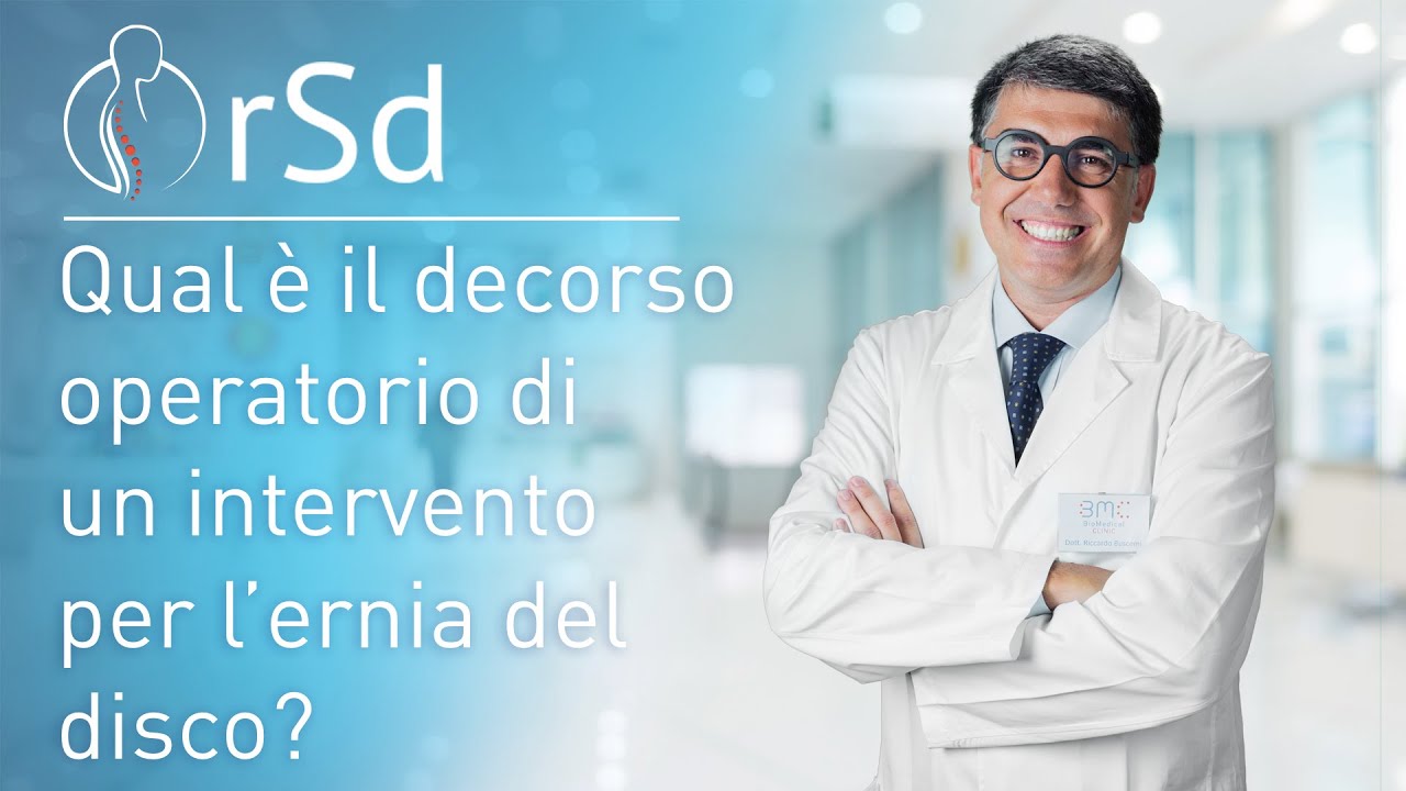 Qual &egrave; il decorso post operatorio di un intervento per l'ernia del disco?
