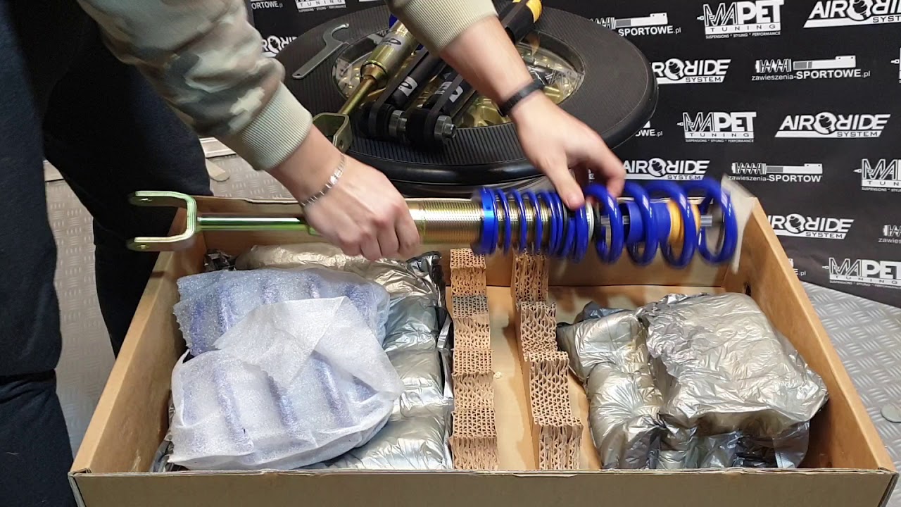 Zawieszenie Gwintowane AP sportfahrwerke Audi A6 C6 4F - MAPET-TUNING UNBOXING