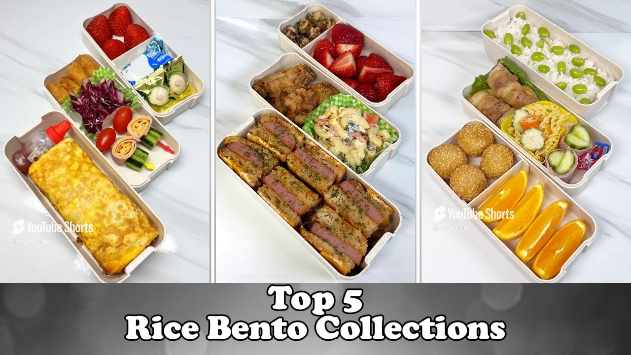 TOP 5 RICE BENTO Collections in The First Half-Year of 2024🍙| ASMR🎧