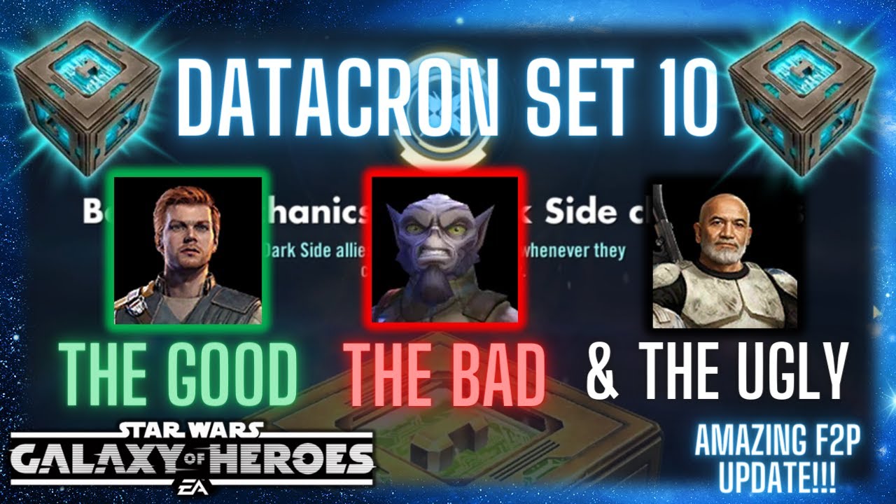 Datacron Set 10 Complete Review - The Good, The Bad, and The UGLY + AMAZING F2P Changes!