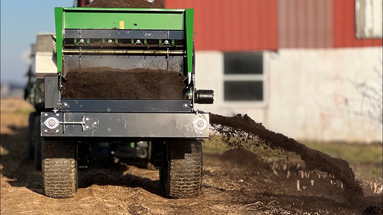 Spreading Compost to the Side: Earth & Turf Vineyard Special