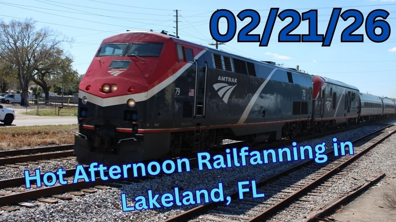 Hot Afternoon Railfanning in Lakeland, FL