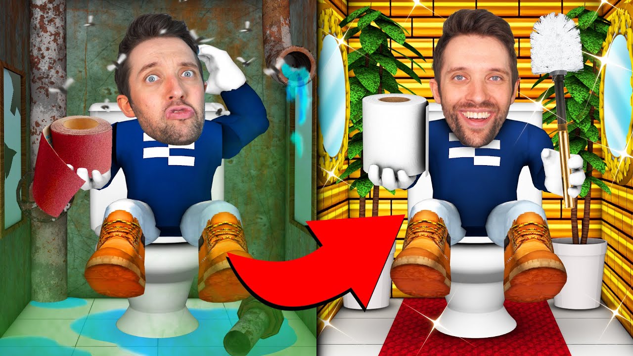 SCHROTT KLO 🗑️ VERBESSERN ZUM DIAMANT KLO 💎 (Roblox)