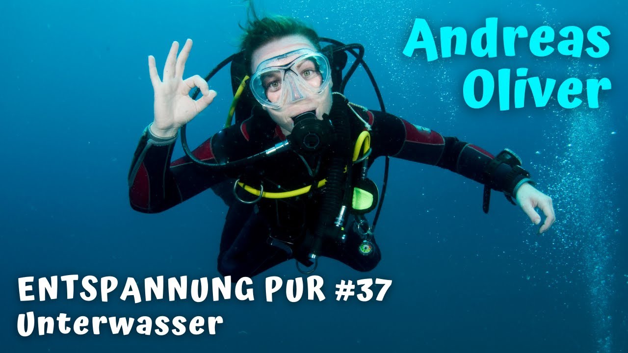 Unterwassergeräusche in der Unterwasserwelt - Exotische Fische und Taucher - Entspannung PUR