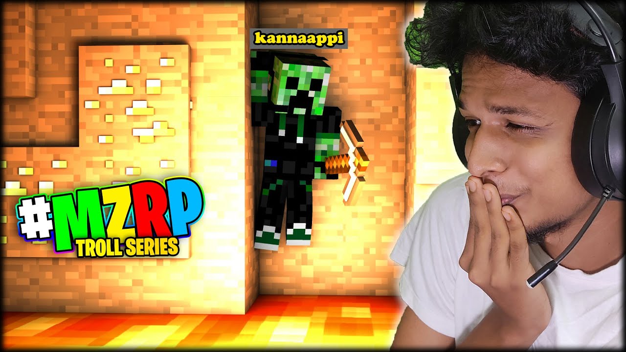Extreme Lava pool troll Ever !!!! MZRP | Minecraft | Malayalam |