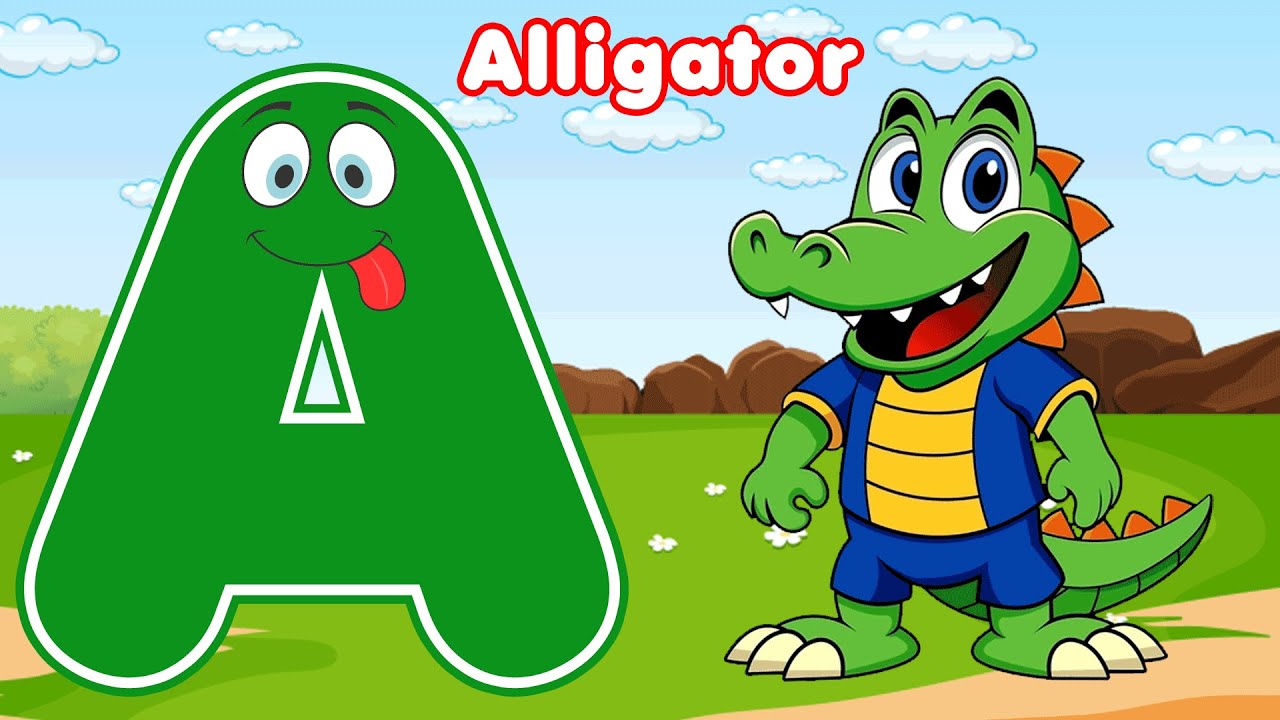 🔥 A is for Alligator 🐊 | Fun Animal ABC Phonics Song 🎶 | Learn Alphabet A | Kids Learning