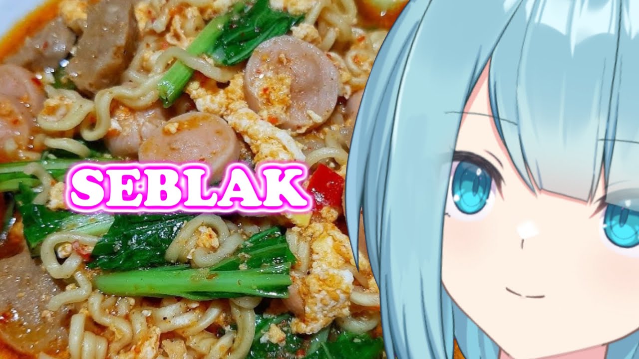 【Seblak】Japanese VTuber fight with chili fog in small kitchen again【Live Cooking】
