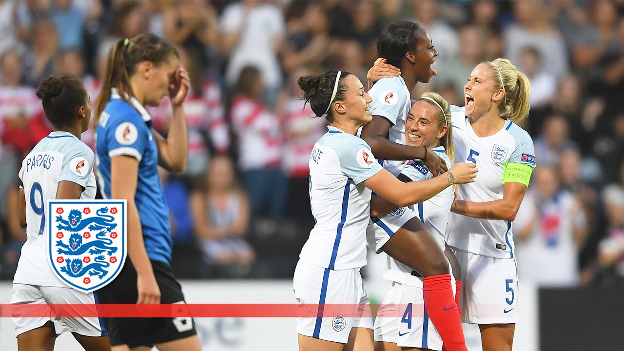 England Women 5-0 Estonia Women (Euro 2017 Qualifying) | Goals & Highlights