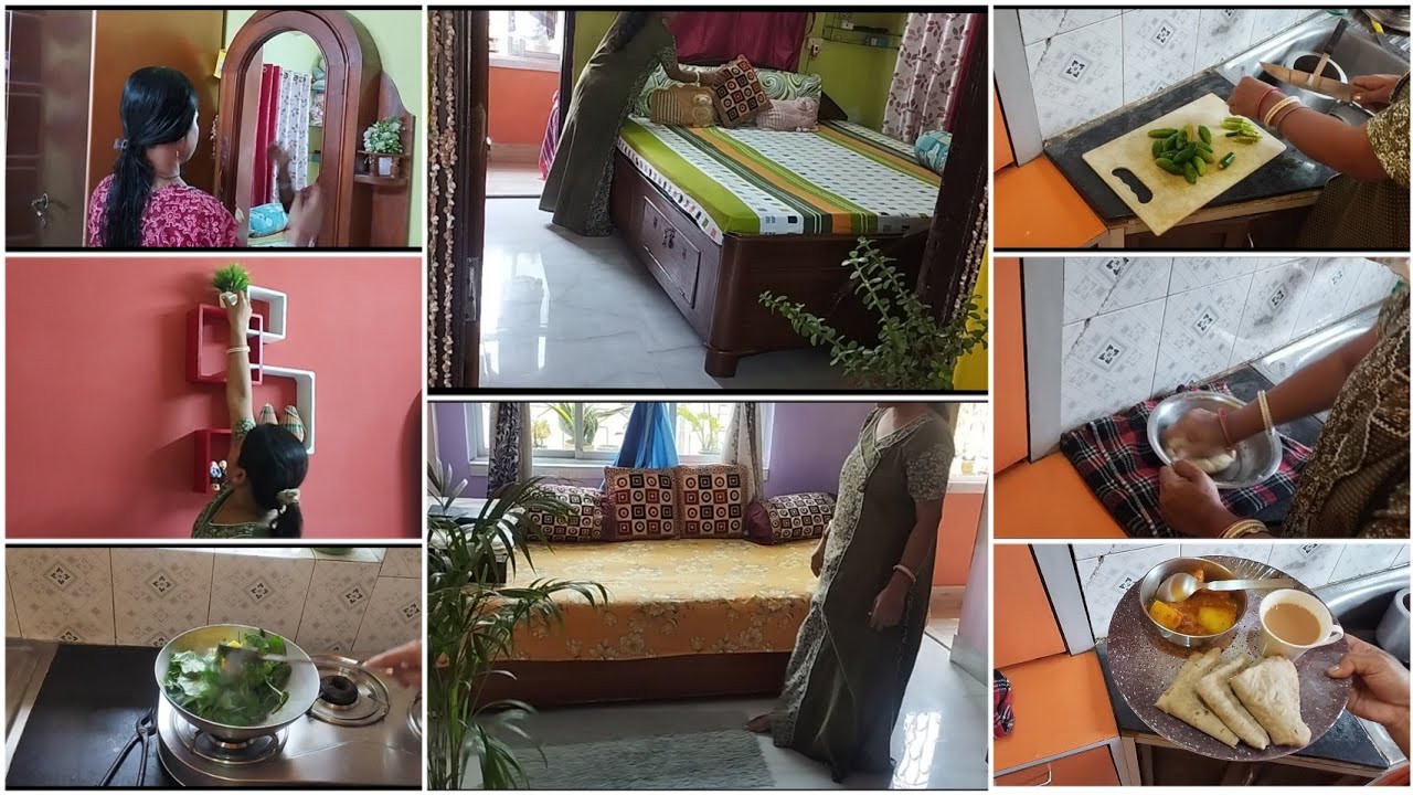 সকাল ৭ টা থেকে শুরু করে দুপুর ১২ টার মধ্যে tiffin +lunch + ঘরের সমস্ত কাজ গুছিয়ে করে নিলাম #vlog
