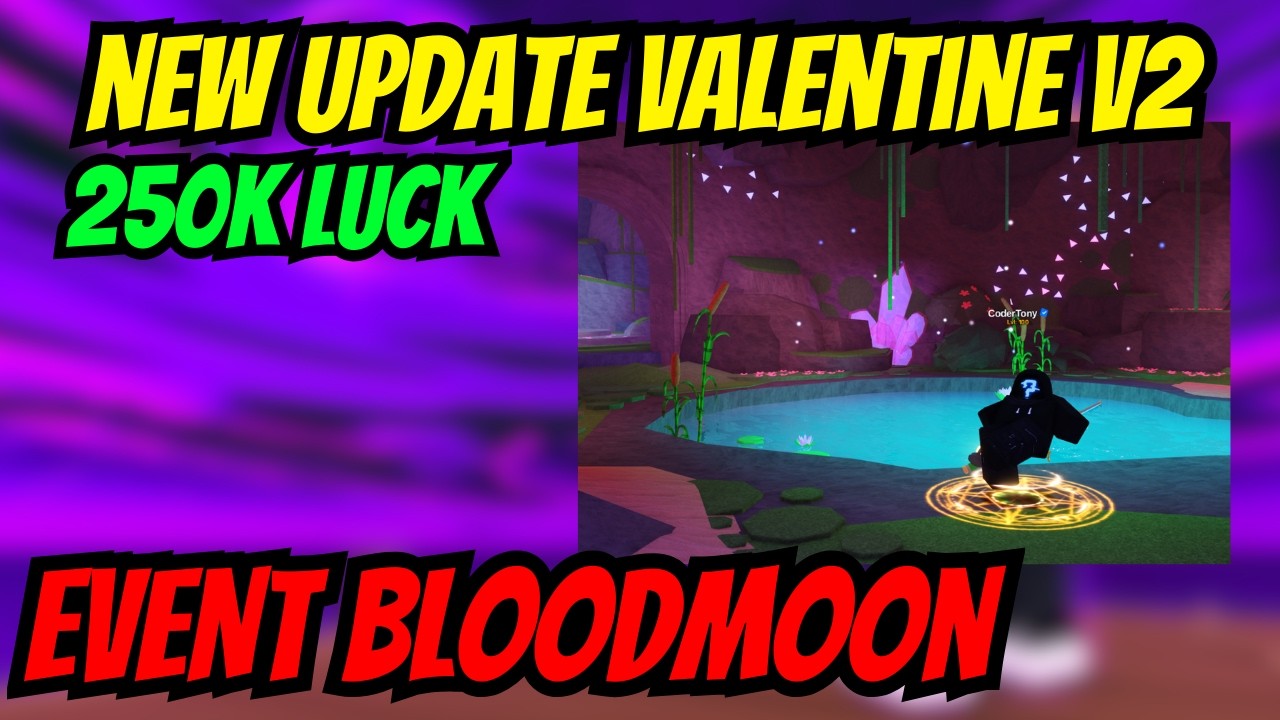 ADMIN EVENT BLOODMOON 250K LUCK NEW UPDATE !!- GAME ROBLOX FISH IT
