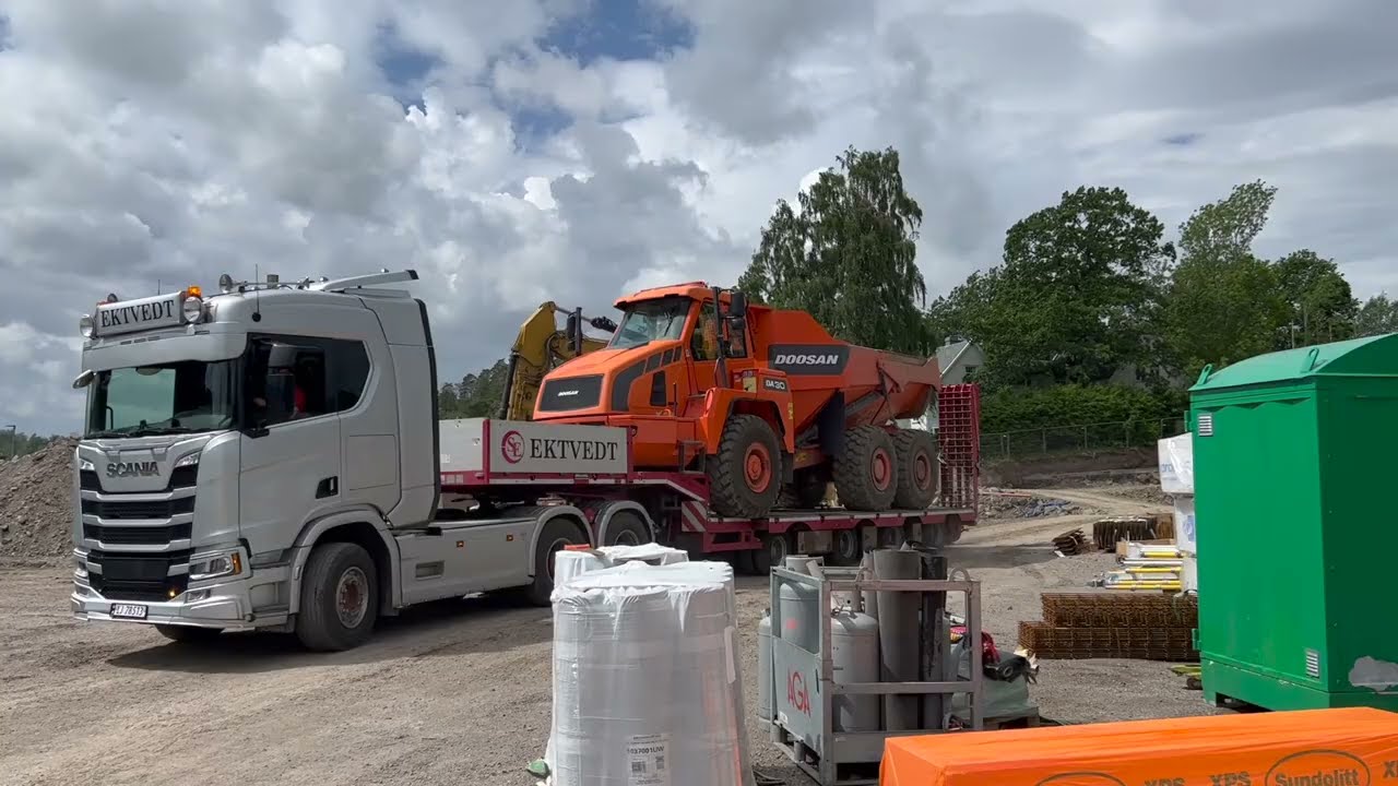 Flytte dag med Scania R730