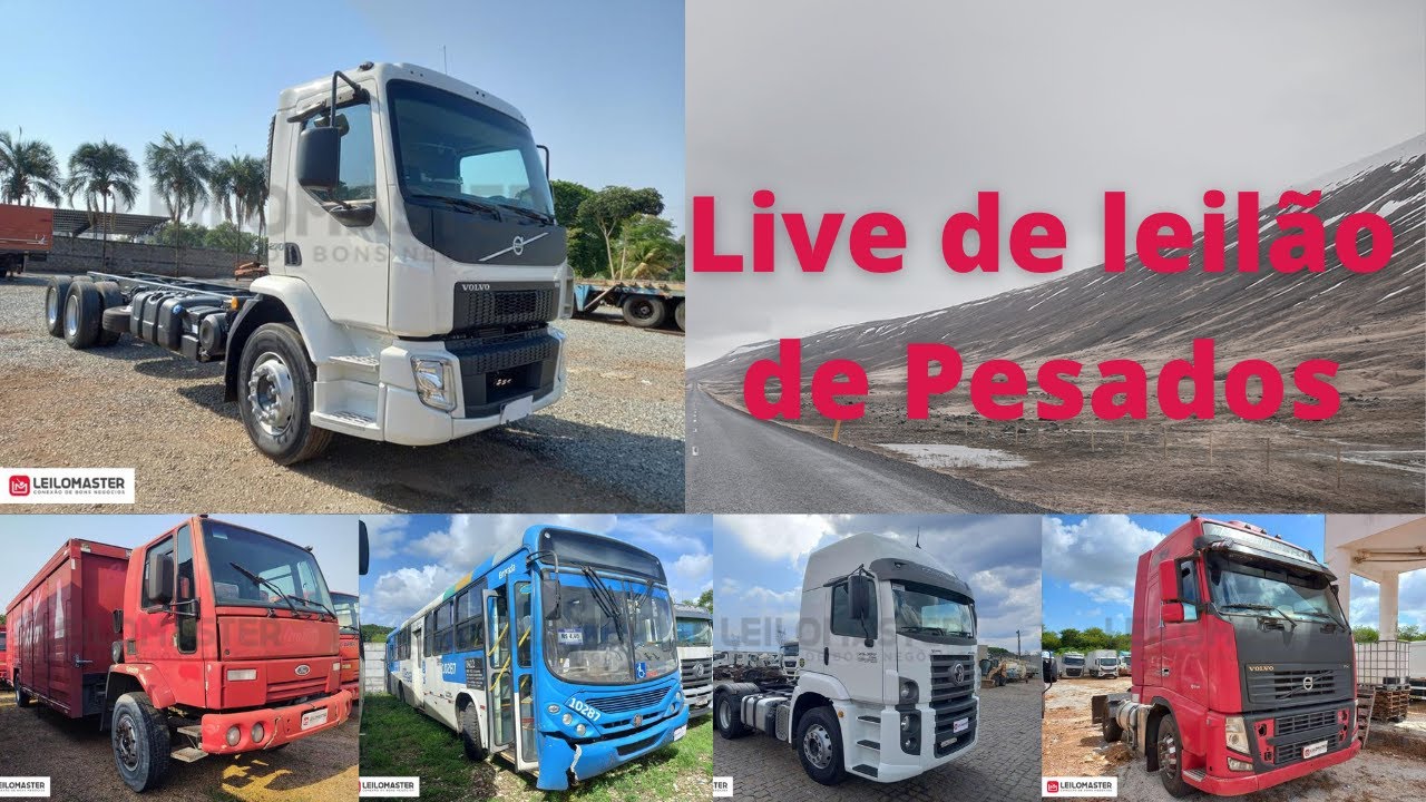 LIVE DE LEILÃO DE VEÍCULOS PESADOS NO LEILOMASTER 28.10.2022