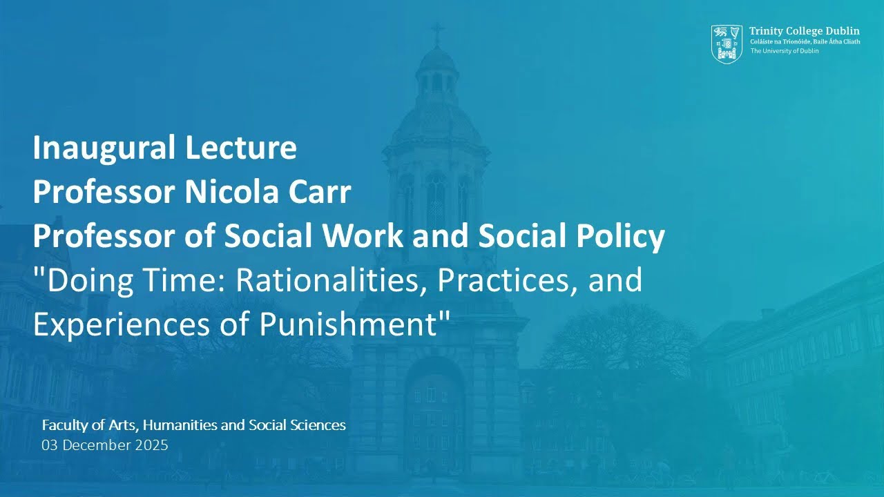 Inaugural Lecture of Professor Nicola Carr