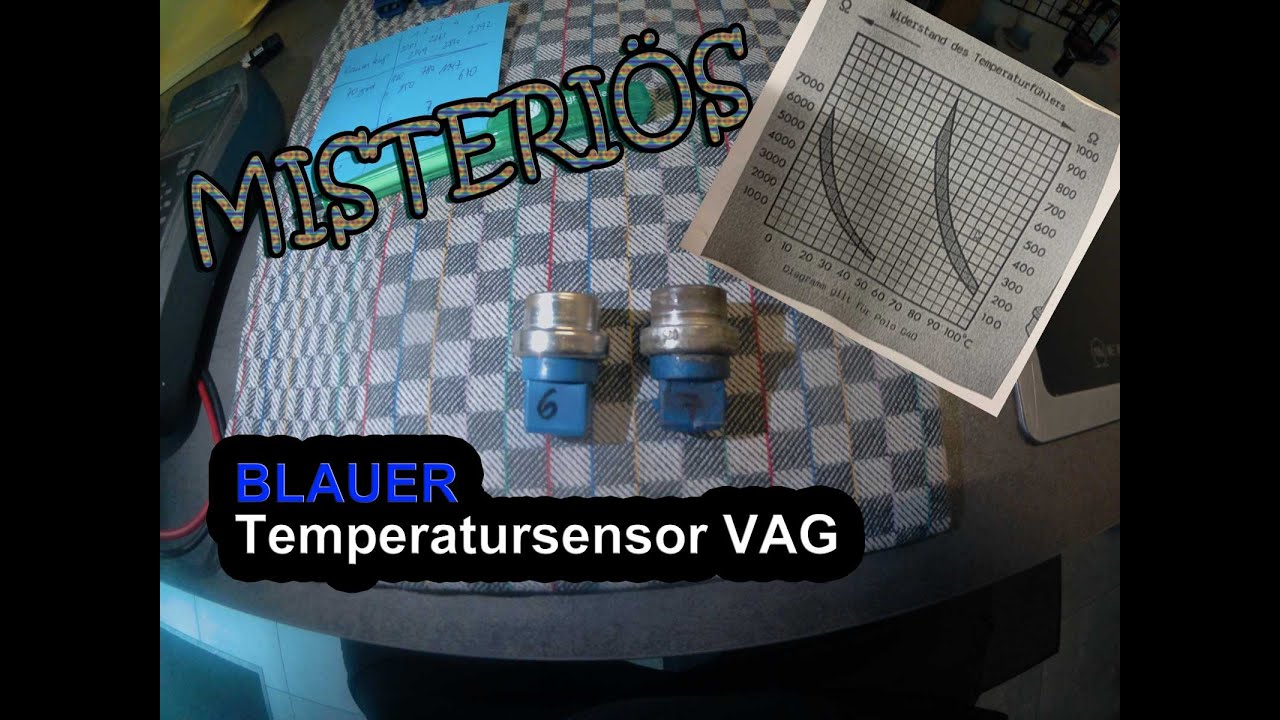 VW Polo 86C 2F GT G40, Golf 19e 1,3 NZ 3F PY Temperatursensor blau #poloman86c