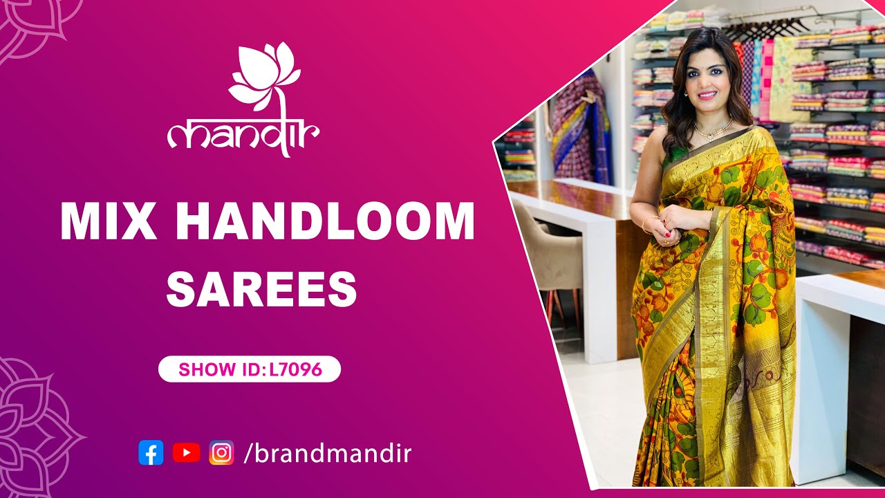 Mix Handloom Sarees Collection | WhatsApp Number 733 733 7000 | Brand Mandir Sarees LIVE
