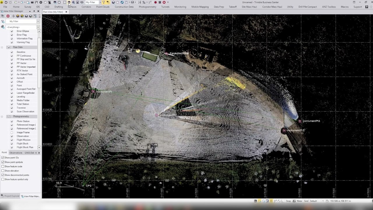 Trimble Business Center: How to - Creating a surface from scanned point cloud data