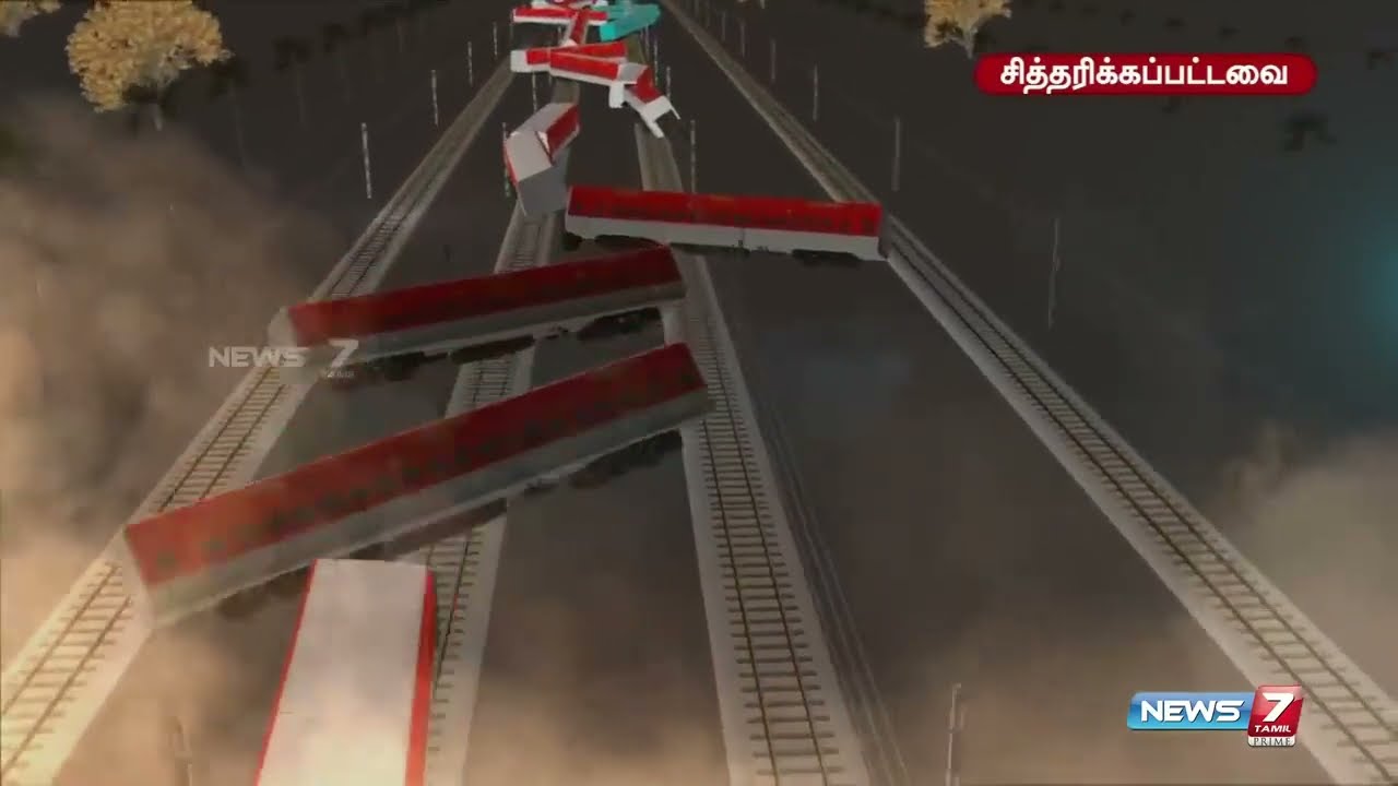 Coromandel Express Train Accident Animation Explain By News 7 Tamil.