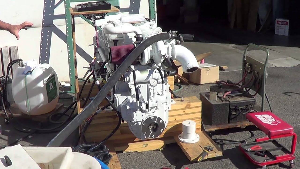 Cummins Marine 6BT 210 with DMT 70 Gear - First Run Test at Seaboard Marine - Engine #2