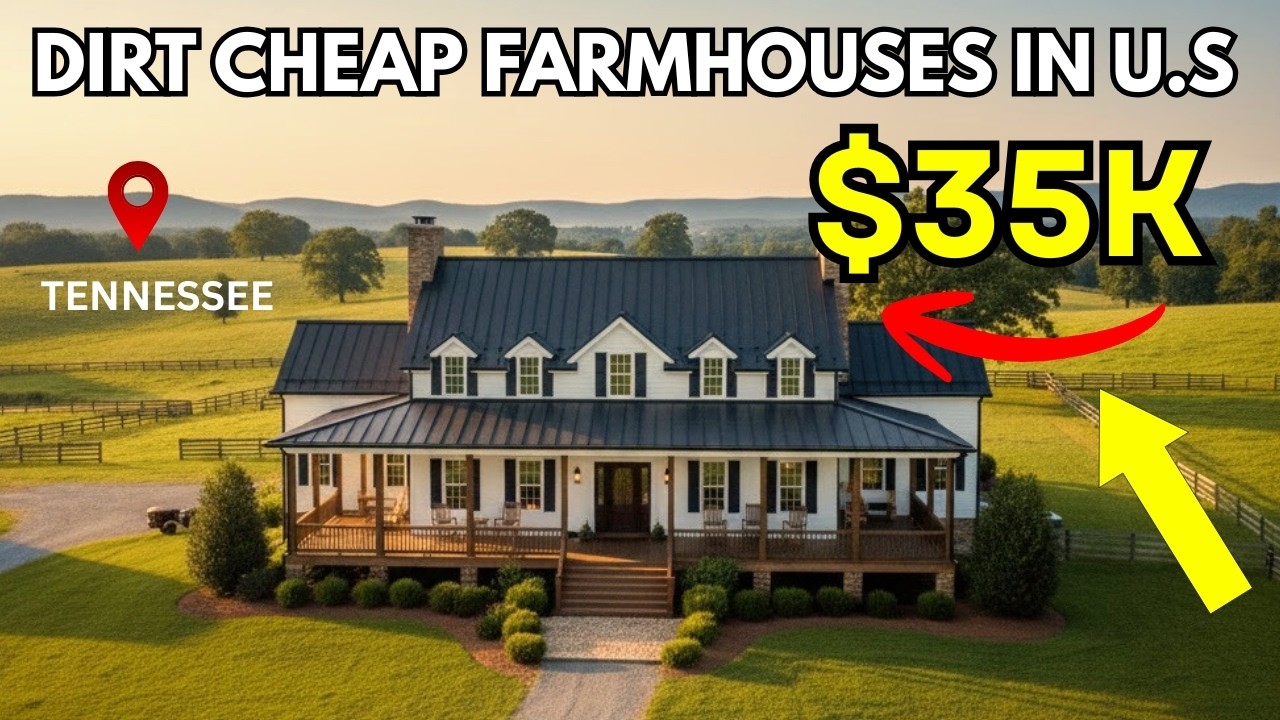 10 DIRT CHEAP TENNESSEE  Farmhouses , with Massive Acreage you can BUY Now !