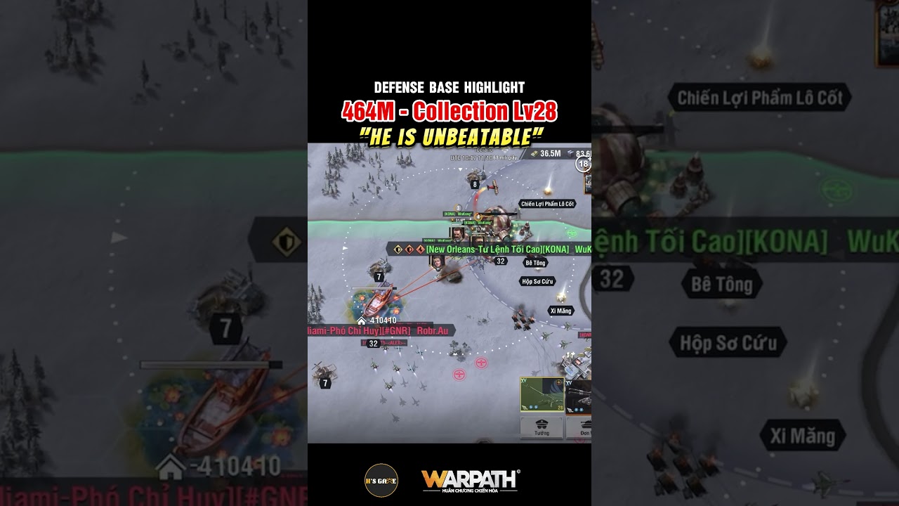 Warpath Master: Bảo tàng Lv28 có chiến báo 3k6 kill | Warpath