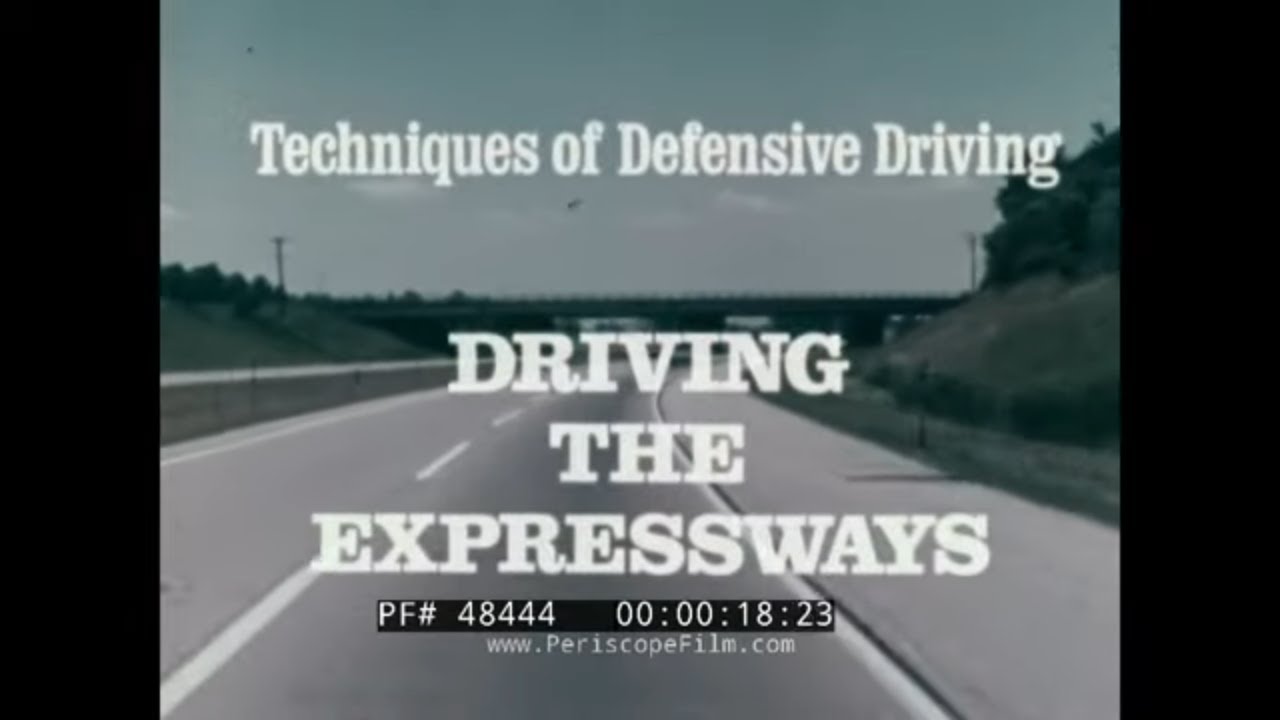 “ TECHNIQUES OF DEFENSIVE DRIVING: DRIVING THE EXPRESSWAYS ”  1970s DRIVER'S ED FILM XD48444