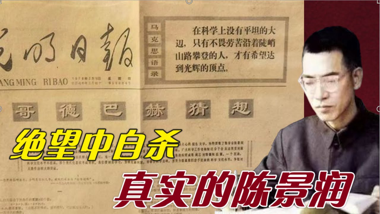走下神探的陈景润 | 绝望中自杀 (中文字幕)