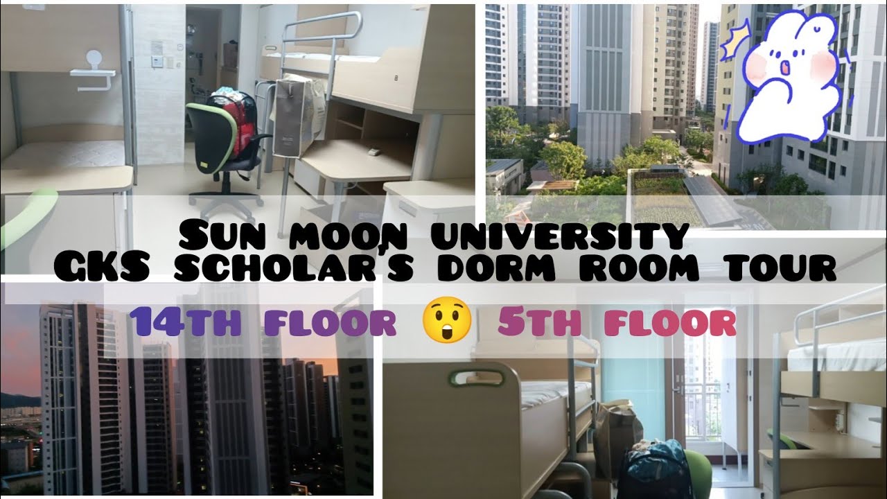 Sun Moon university GKS scholar's dorm room tour 🏙️ different rooms😮!!