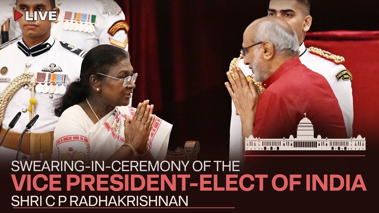 Swearing-in-Ceremony of the Vice President-elect of India Shri C P Radhakrishnan