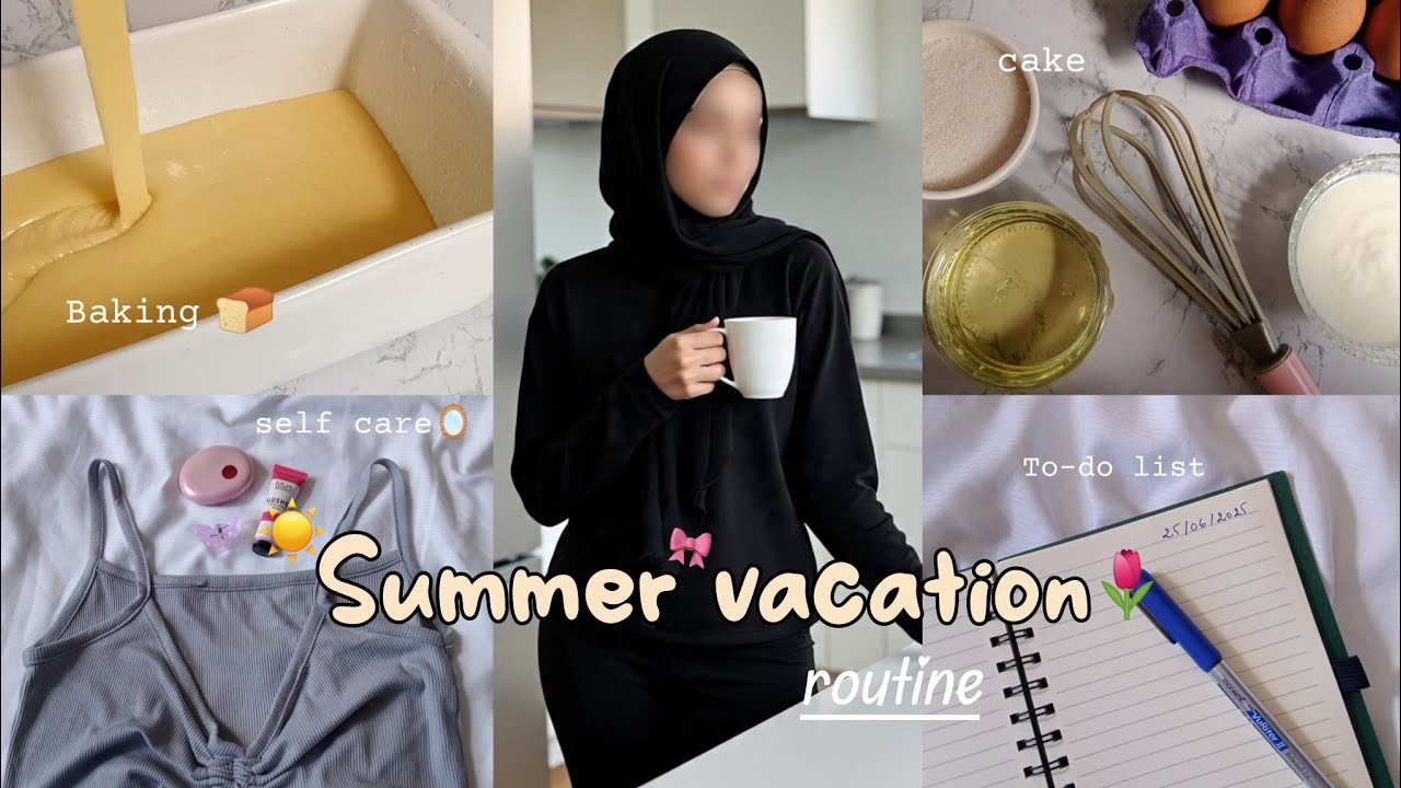 روتيني الصباحي في العطلة الصيفية 🌷💛 | Summer vacation routine 🎀✨ #روتيني_الصباحي