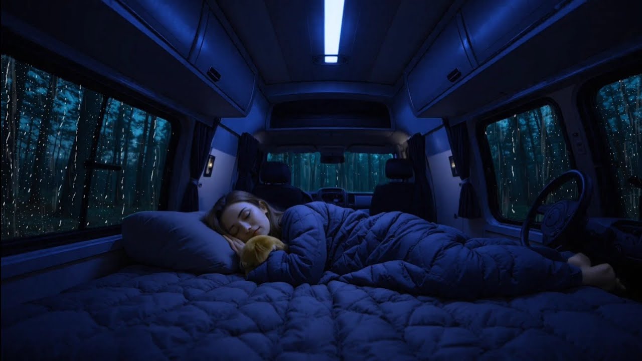 Cozy Fast Sleep Instantly | Heavy Rain in a Cozy Car for Deep Sleep, Stress Relief & Relaxation