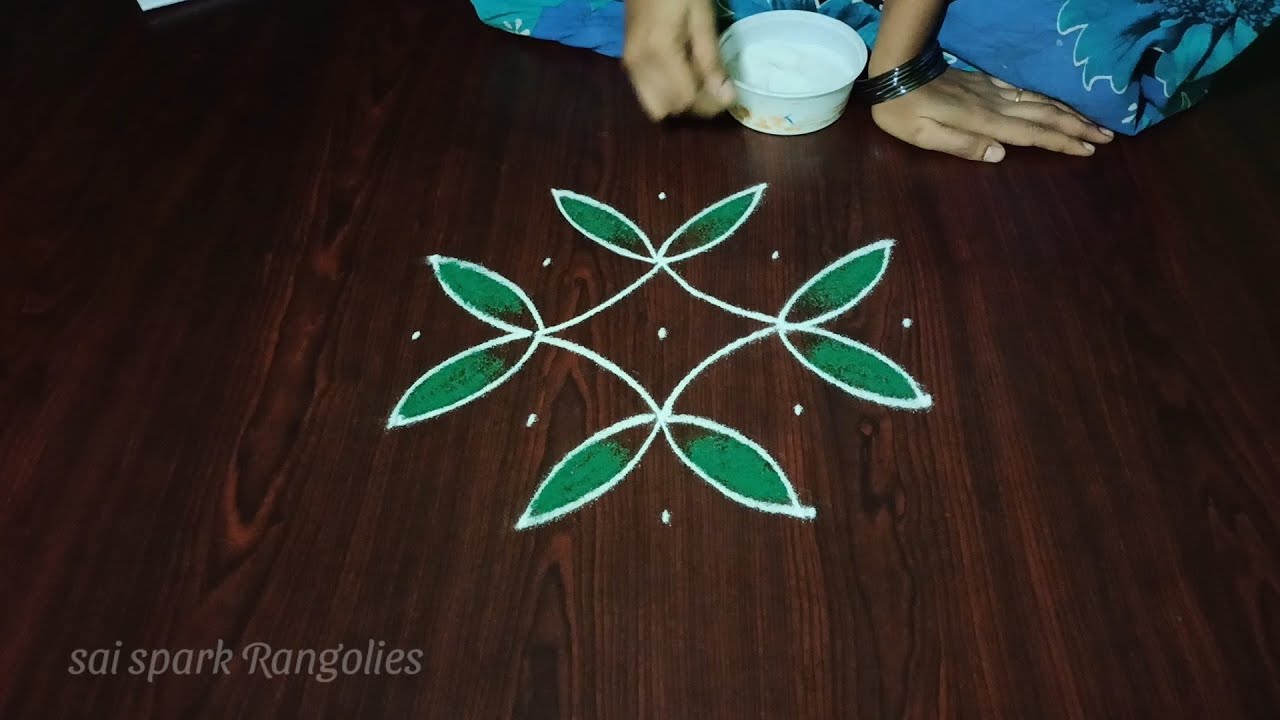 simple birds rangoli | small birds kolangal | peacock kolangal |mayil kolam @saisparkrangolies