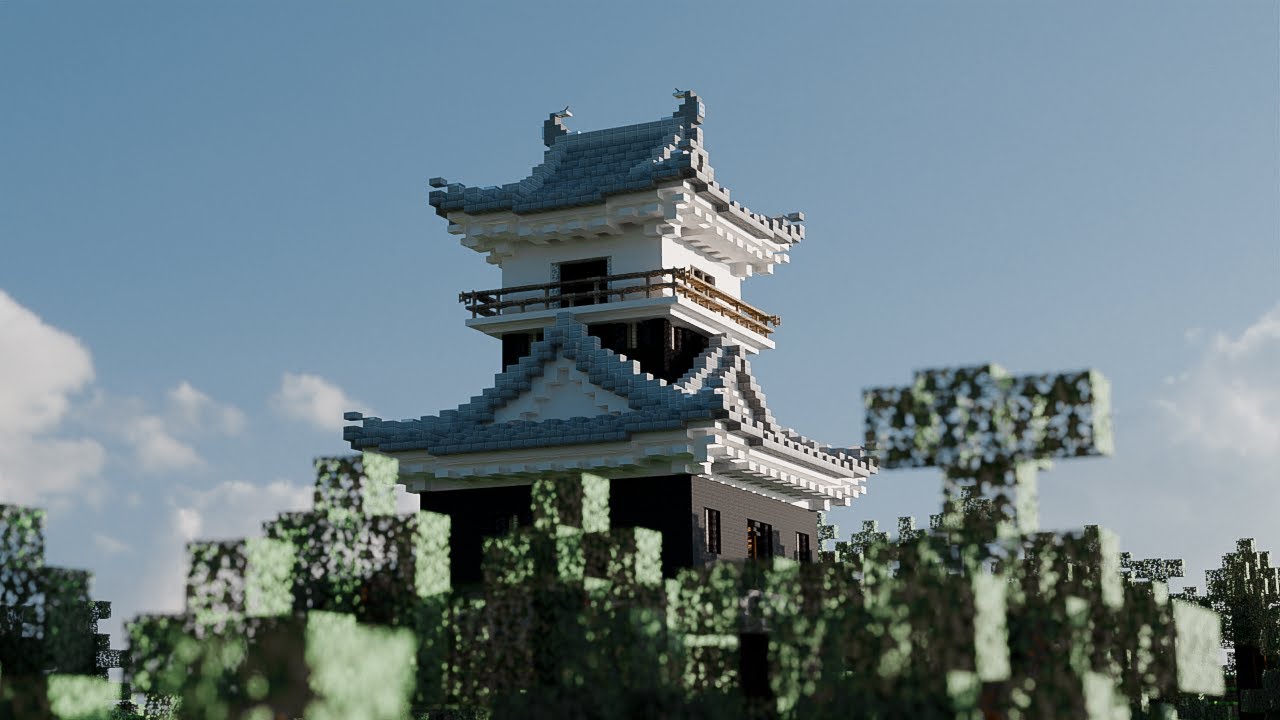 Como hacer un castillo japonés en Minecraft.
