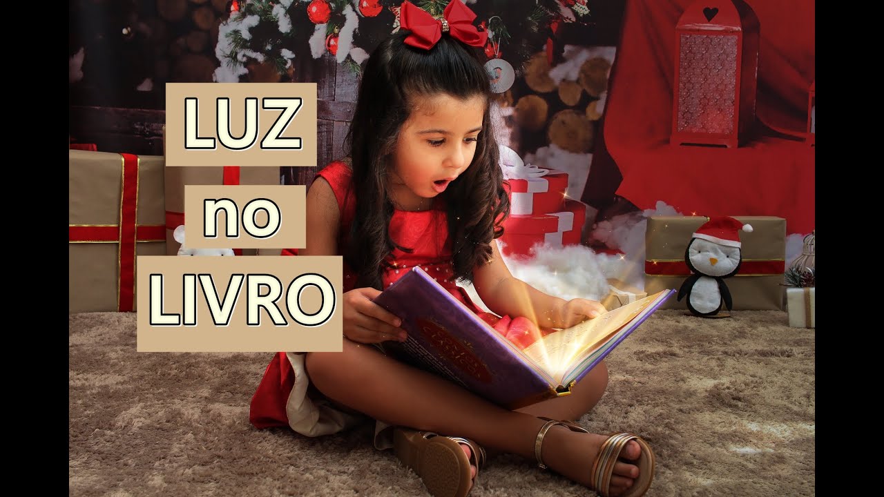 Como Fazer EDIÇÃO Luz Saindo do Livro para fotos de Natal