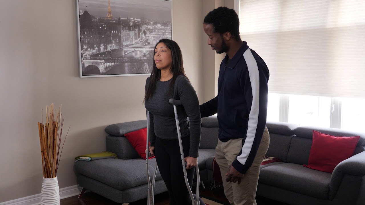 How To Assist Someone Using Crutches