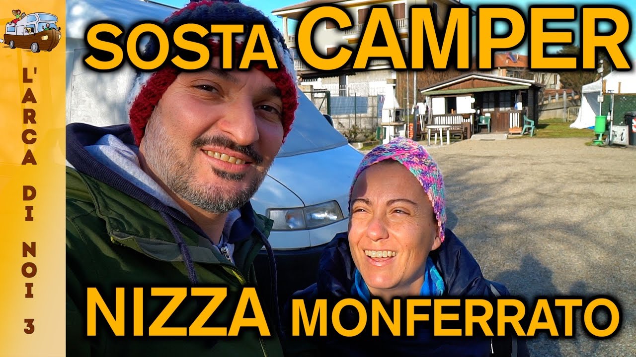 🚐 Viaggi in camper 🇮🇹 🌍 NIZZA MONFERRATO (AT) Area sosta camper