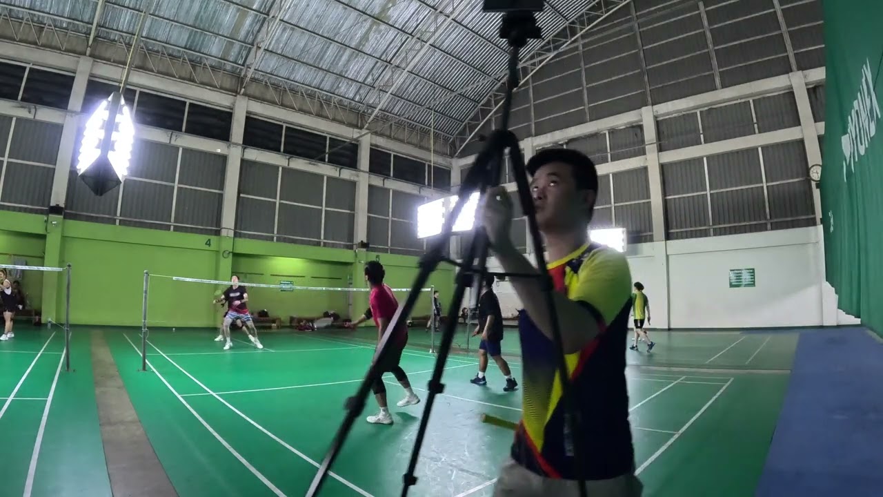 #เพิ่มสุข [Drunker Badminton] Game3 Beer Gap VS Touch Ya   4K