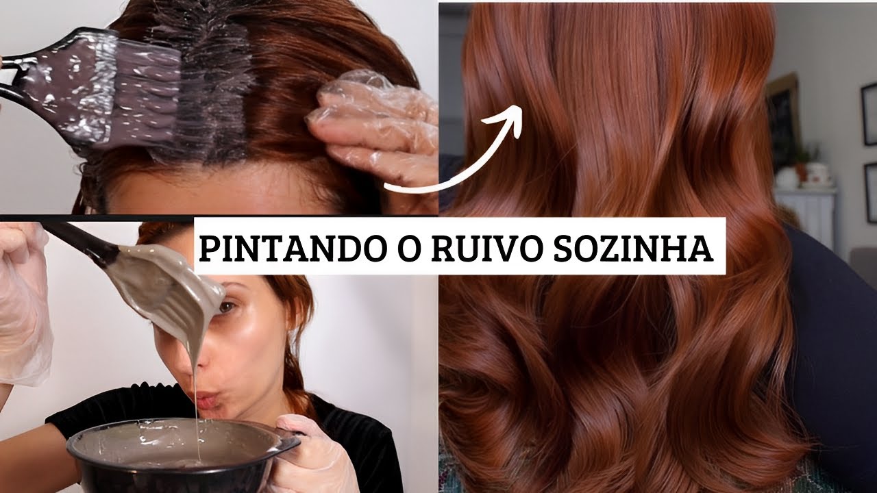 Como Pintar o cabelo RUIVO *sozinha*- mudando a cor do ruivo- Cowgirl Cooper