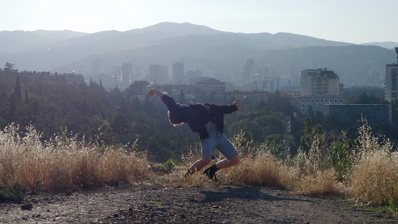 Spontaneous Performance #73: Hilltop Sun Over Tbilisi #sitespecific